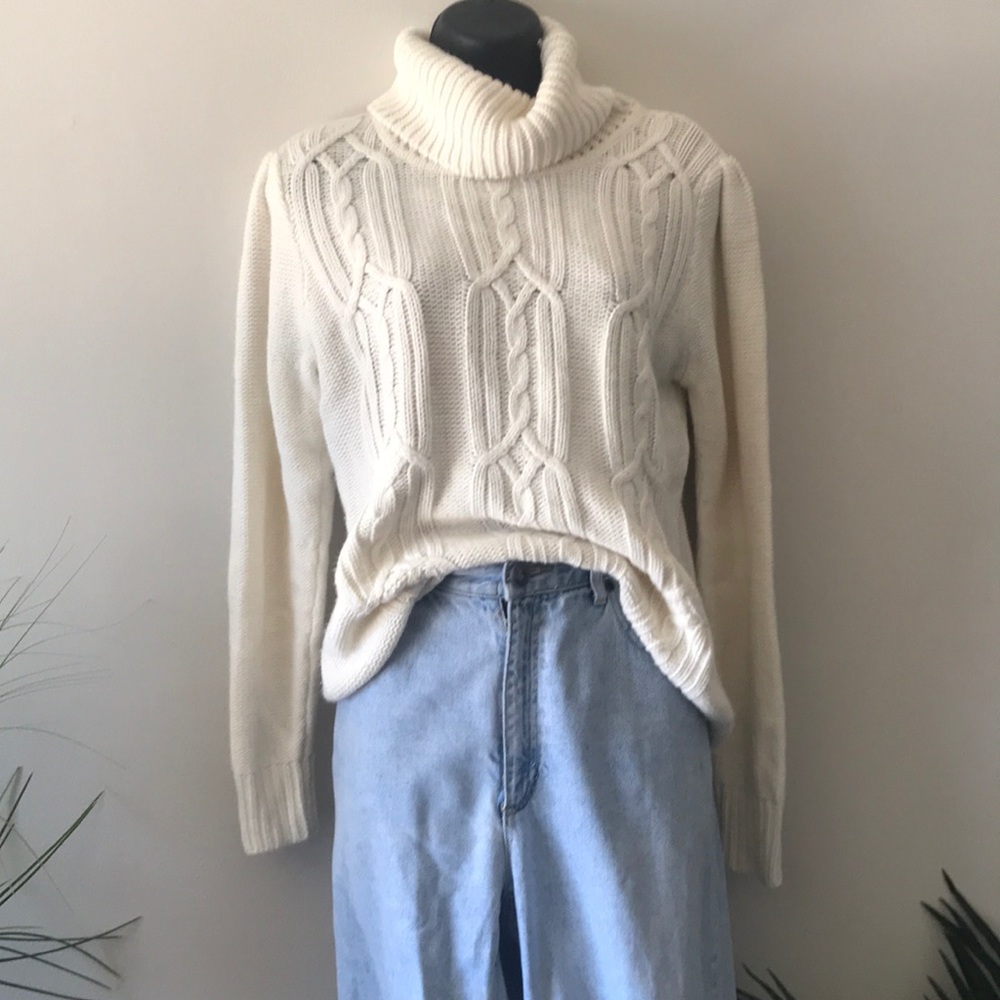 Cream knit sweater
